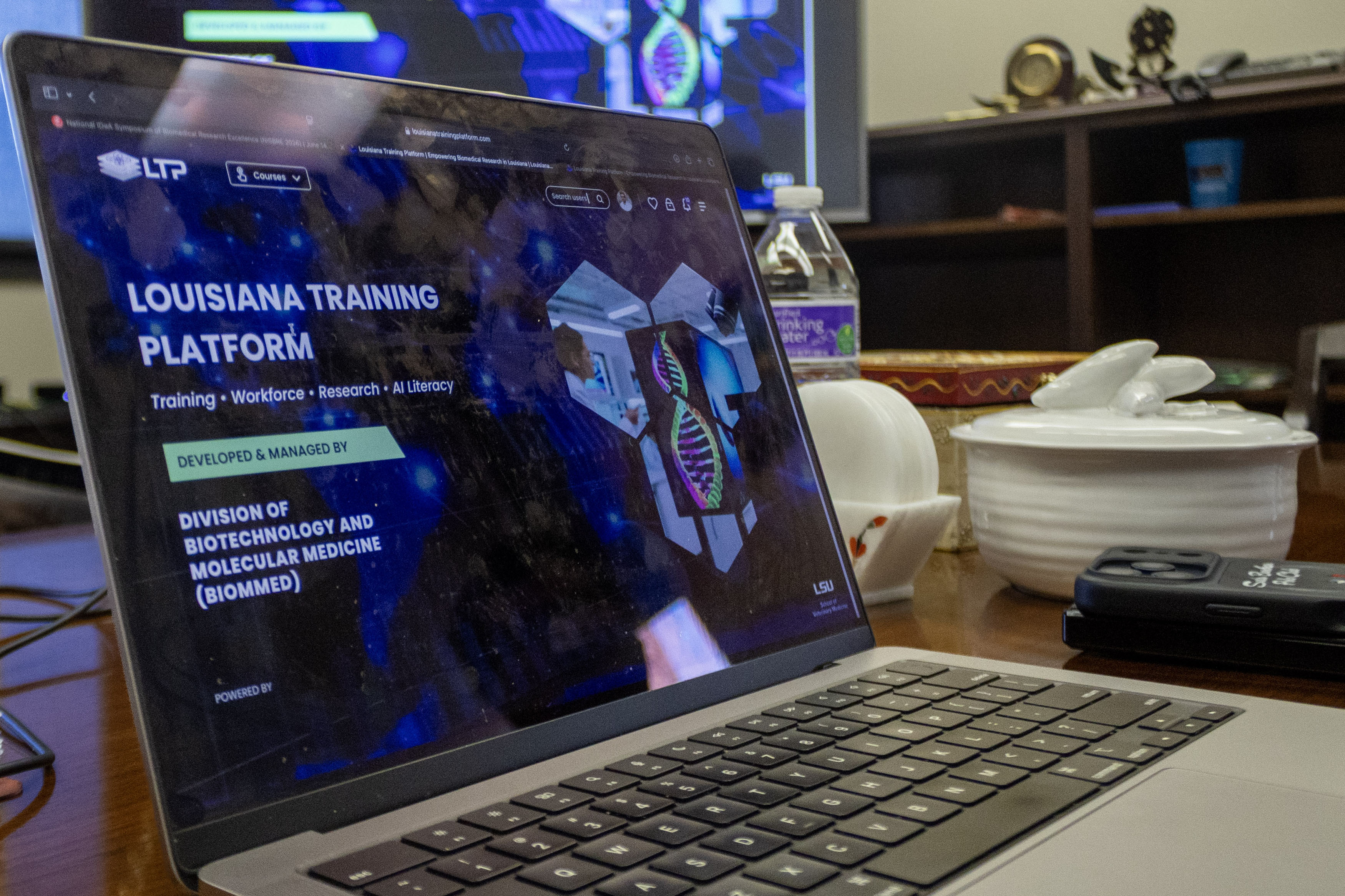 LTP platform open on a computer