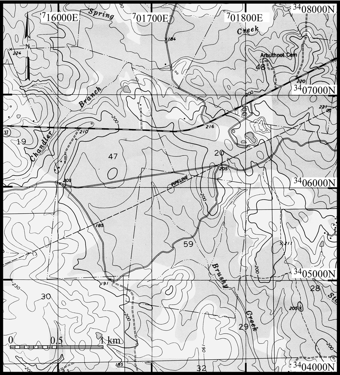 topographic map