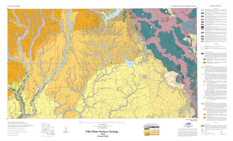 Ville Platte Surface Geology