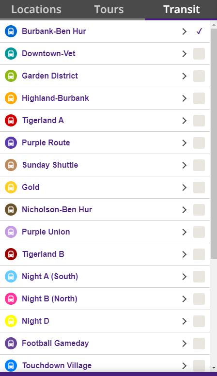 Transit Route Selection