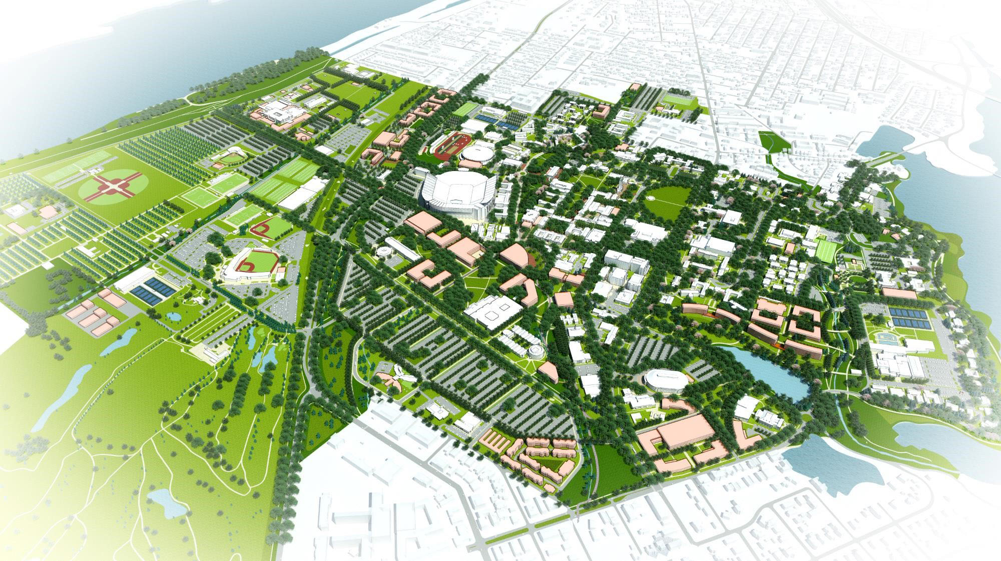 LSU Master Plan Drawing